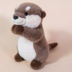 Cute Otter Plush - Adorable Praying Otter Doll with Magnetic Feature, Popular Internet Animal Small Stuffed Toy