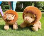 Realistic Sitting Lion Plush Toy - Cute Children's Comforting Sleep Companion Pillow - Image 2