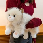 Soft Ragdoll Kitten Plush Toy - Realistic Lying Position Cute Cat Stuffed Animal for Girls - Image 2